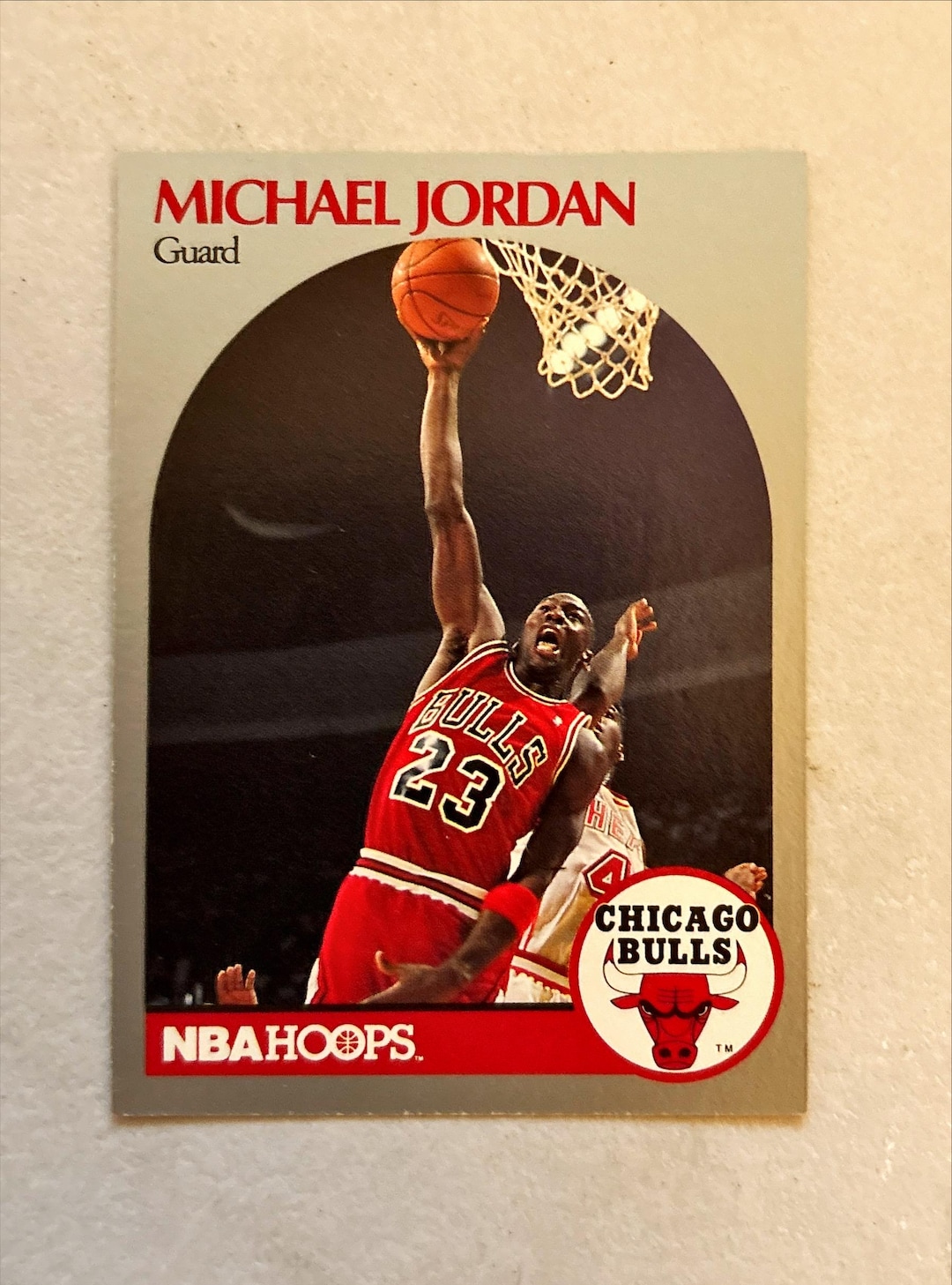Michael Jordan - 1990 NBA Hoops Basketball Card #65 Chicago Bulls