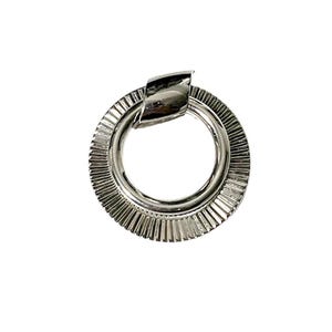 Vintage Silver Tone Circle Brooch