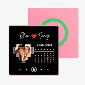 Album de musique aimanté pour réfrigérateur personnalisé : lecture d'une chanson personnalisée. Couverture d'album photo Cadeau unique pour les couples, les mélomanes et un accessoire de décoration intérieure