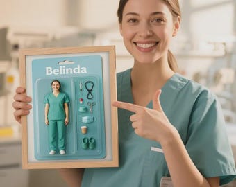Custom Action Figure Portrait | Personalized Figure Art | Custom Photo Frame Decorations Flat Printed Image