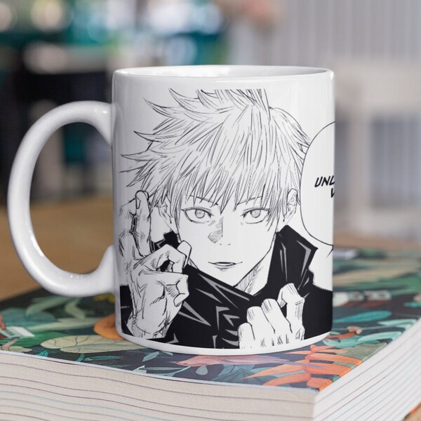 Anime Inspired Mug | Coffee Cup | Anime Mug | Manga Style Mug | Jujutsu | Anime Gift | Anime Manga Mug | Christmas birthday gift | JJK