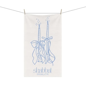Shabbat Shalom Tea Towels - Elegant Kitchen Decor, Jewish Gifts, Coquette Towels, Spiritual Kitchen Accessories, Shabbat [...]