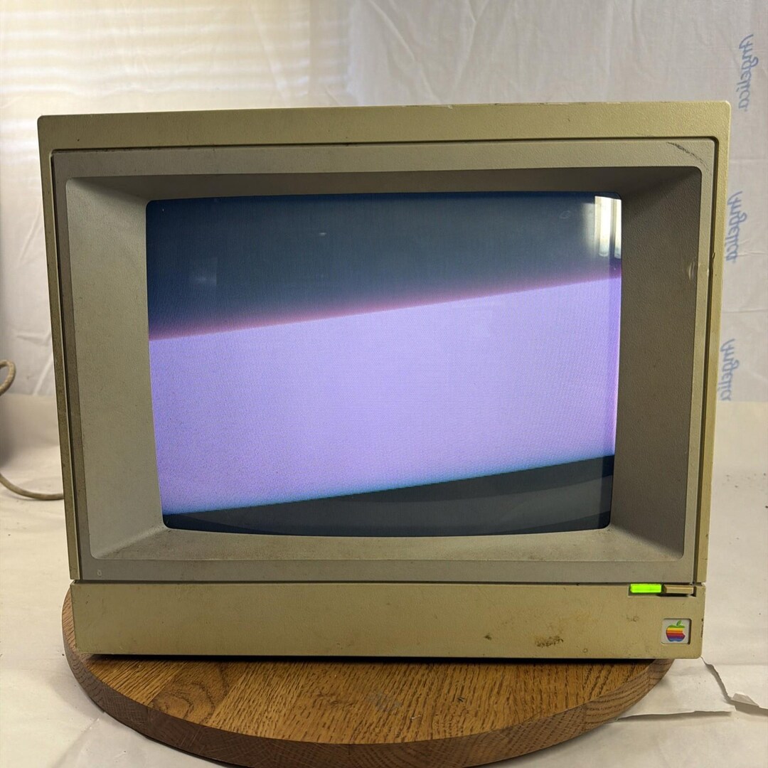 Vintage Applecolor Composite Monitor Iie A2M6021 - Etsy
