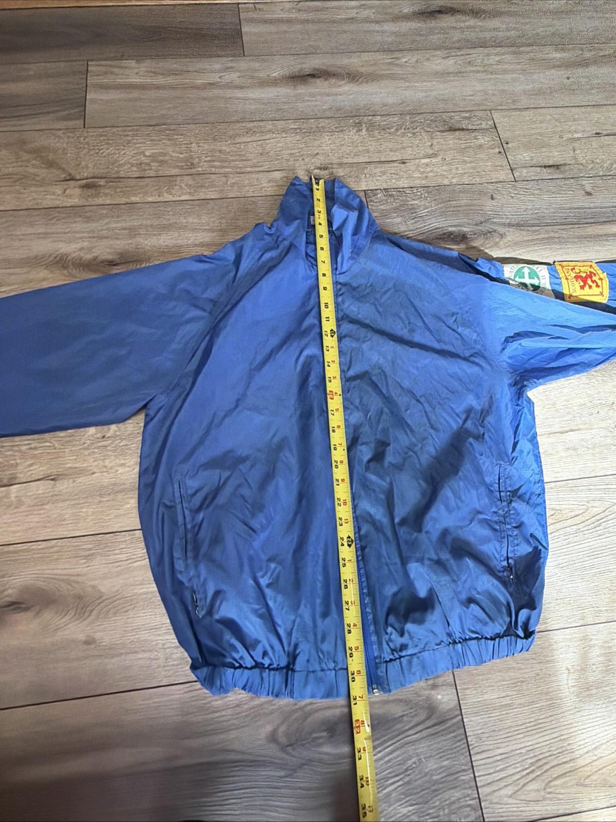 Vintage 1990s Lands End Half Zip Nylon Made in USA Windbreaker, L