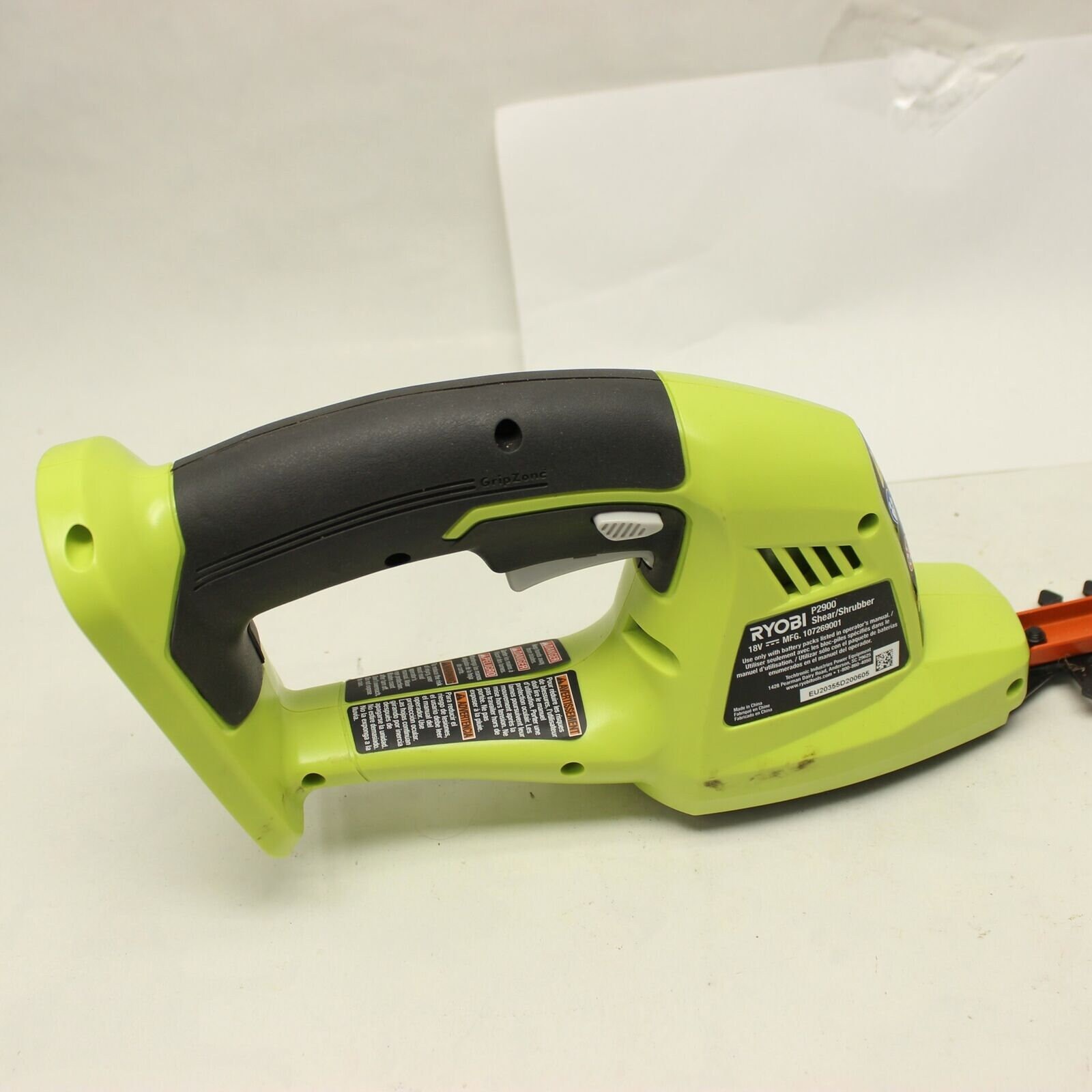 RYOBI P2900 18V Cordless Shear Shrubber 