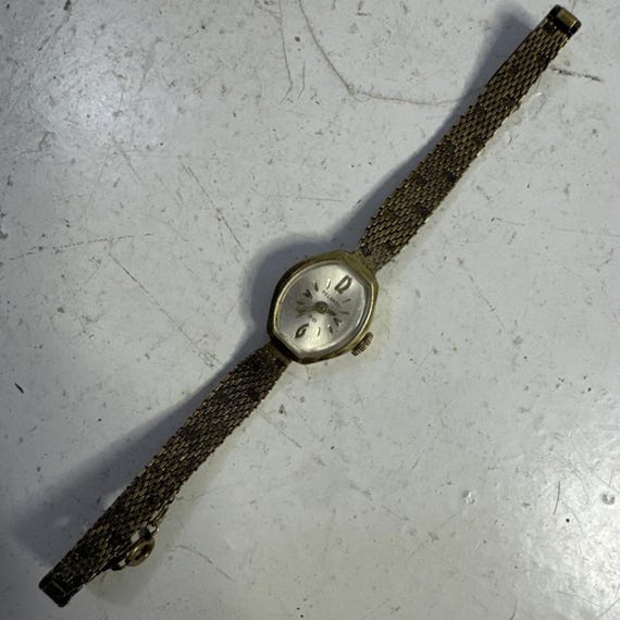 Vintage Womens Helbros Wind up 10K RGP Bezel Watch. Tested  display picture 3