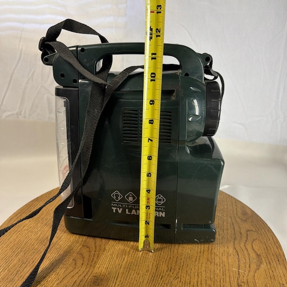 Vintage Coleman Multi-functional Tv Lantern Lamp Radio Siren B&W