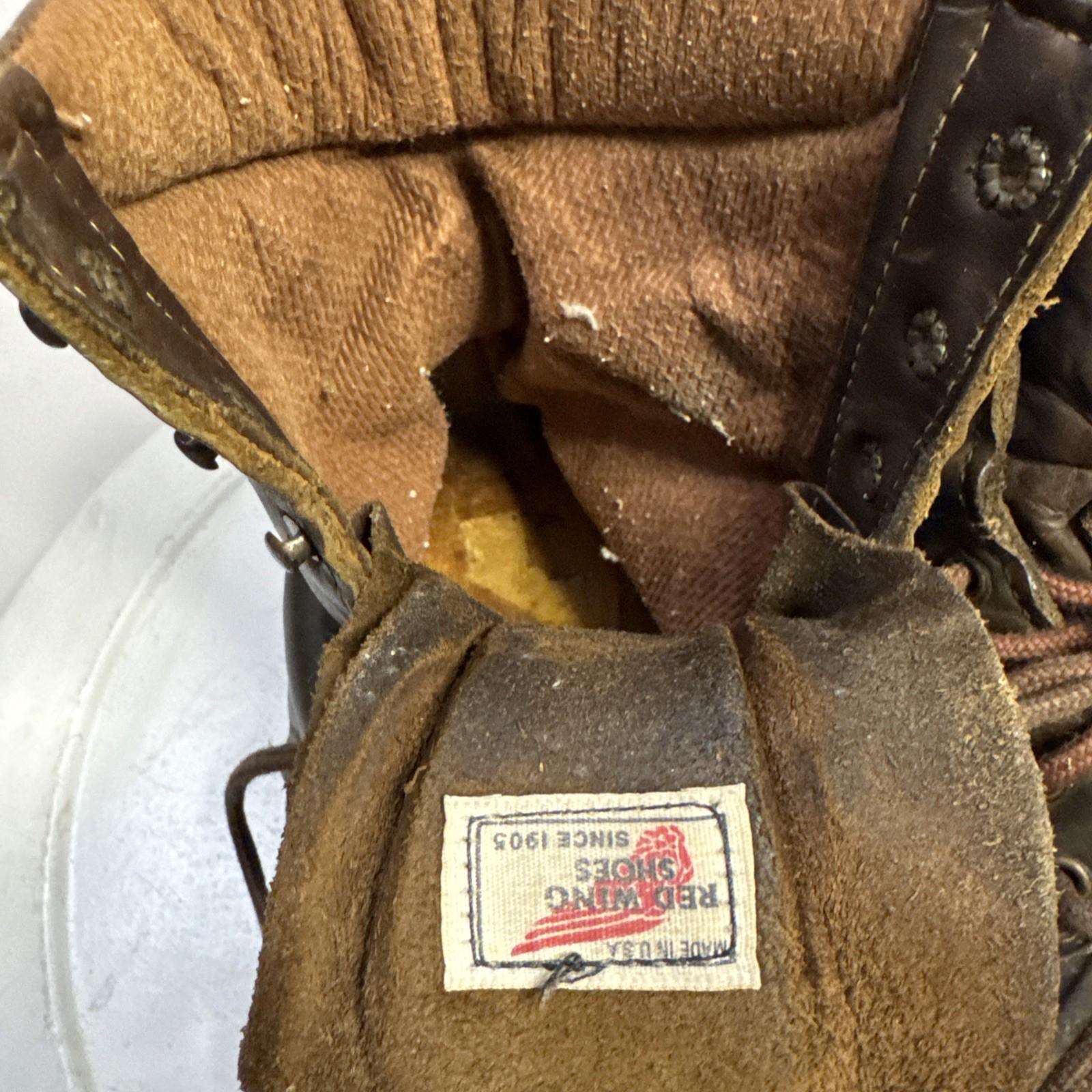Red Wing 2238? Usa Vintage Leather Lace up Work Chore Packer  display picture 2