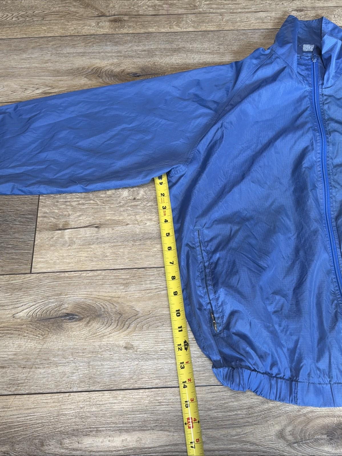 Vintage 1990s Lands End Half Zip Nylon Made in USA Windbreaker, L