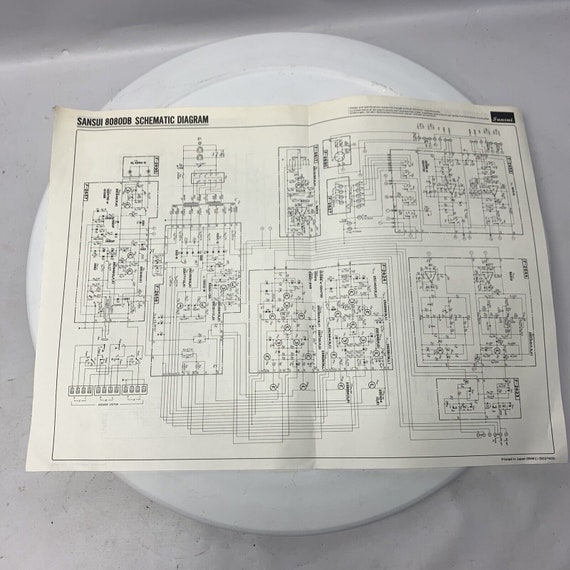 Sansui 8080Db Schematic Diagram…From Original Paperwo… Gem
