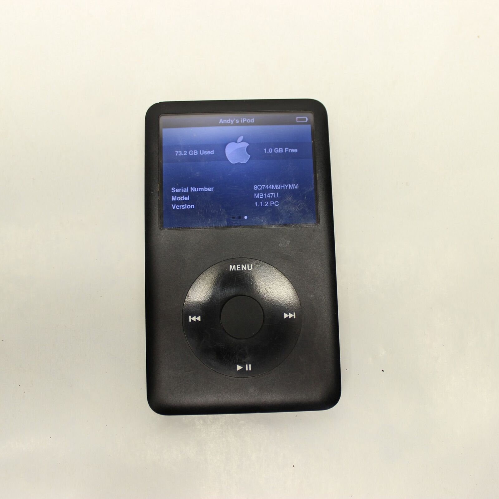 ジャンク iPod Classic 第6世代 A1238 120GB ジャンク iPod Classic 第