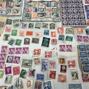 Stamp Collection Lot - 100+ Different Worldwide Stamps