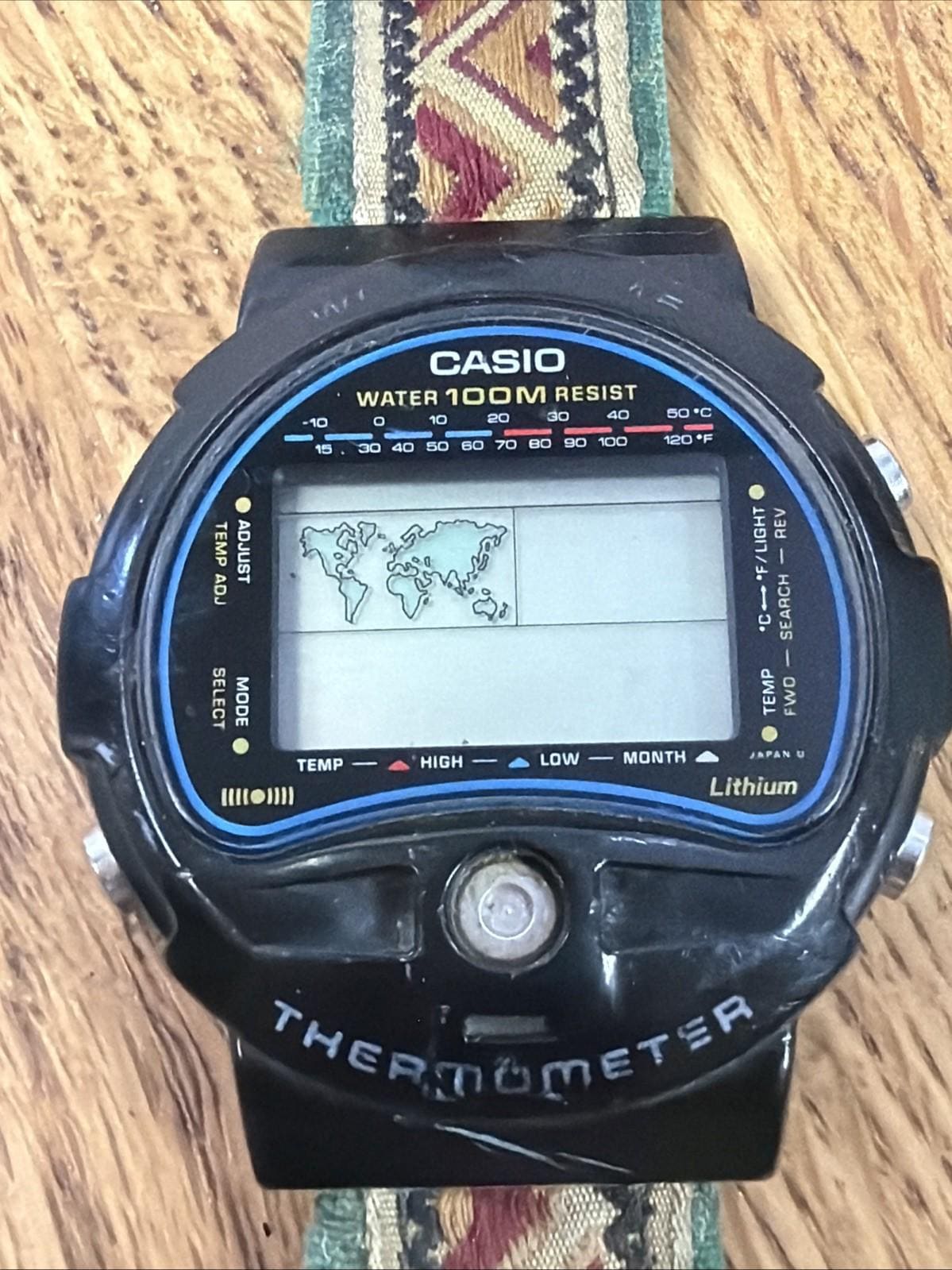 Casio Thermometer Watch - Etsy