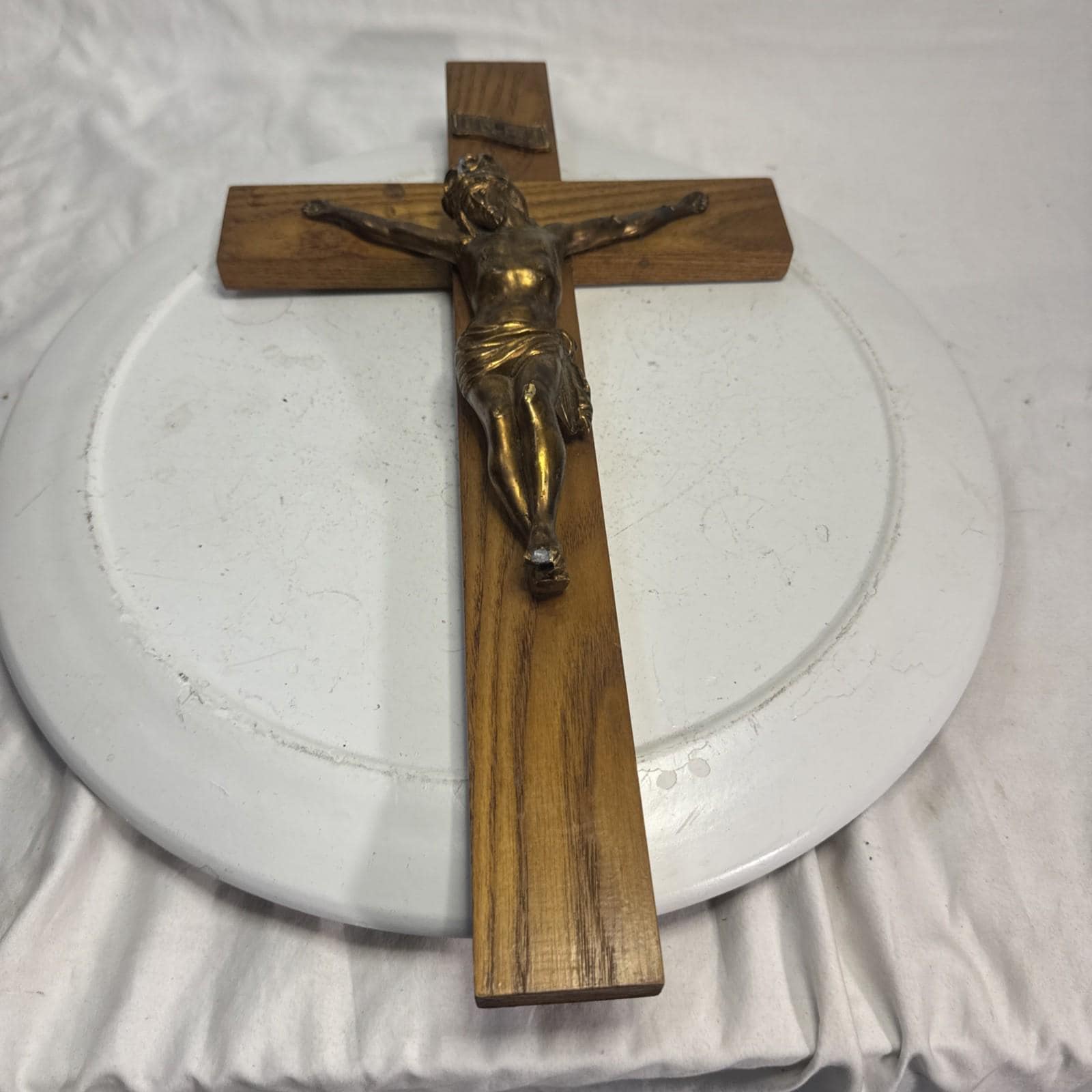 ヴィンテージオーク材 17インチ INRI 十字架 - Etsy 日本