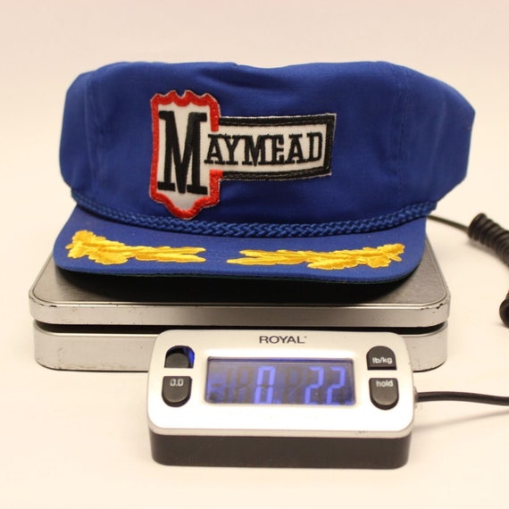 Maymead Vtg Blue Rope Snapback Baseball Cap Hat