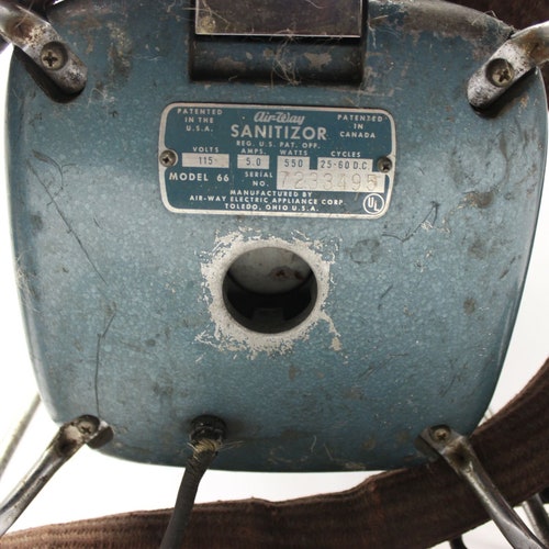 Vintage shops Air-Way Sanitizor Model 66 Vacuum Cleaner Airway Canister