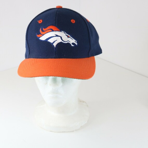 Vintage Denver Broncos Blue Orange Hat 