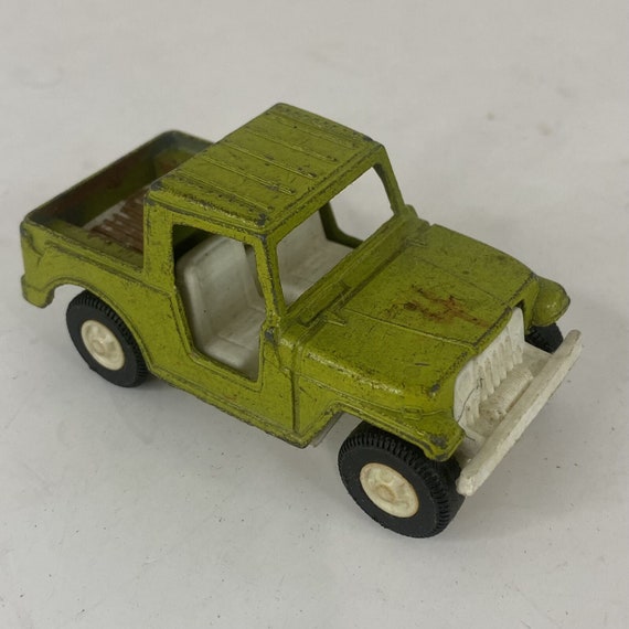 Vintage 1969 Tootsie Green Toy Jeep Truck Cast Metal Made in Etsy