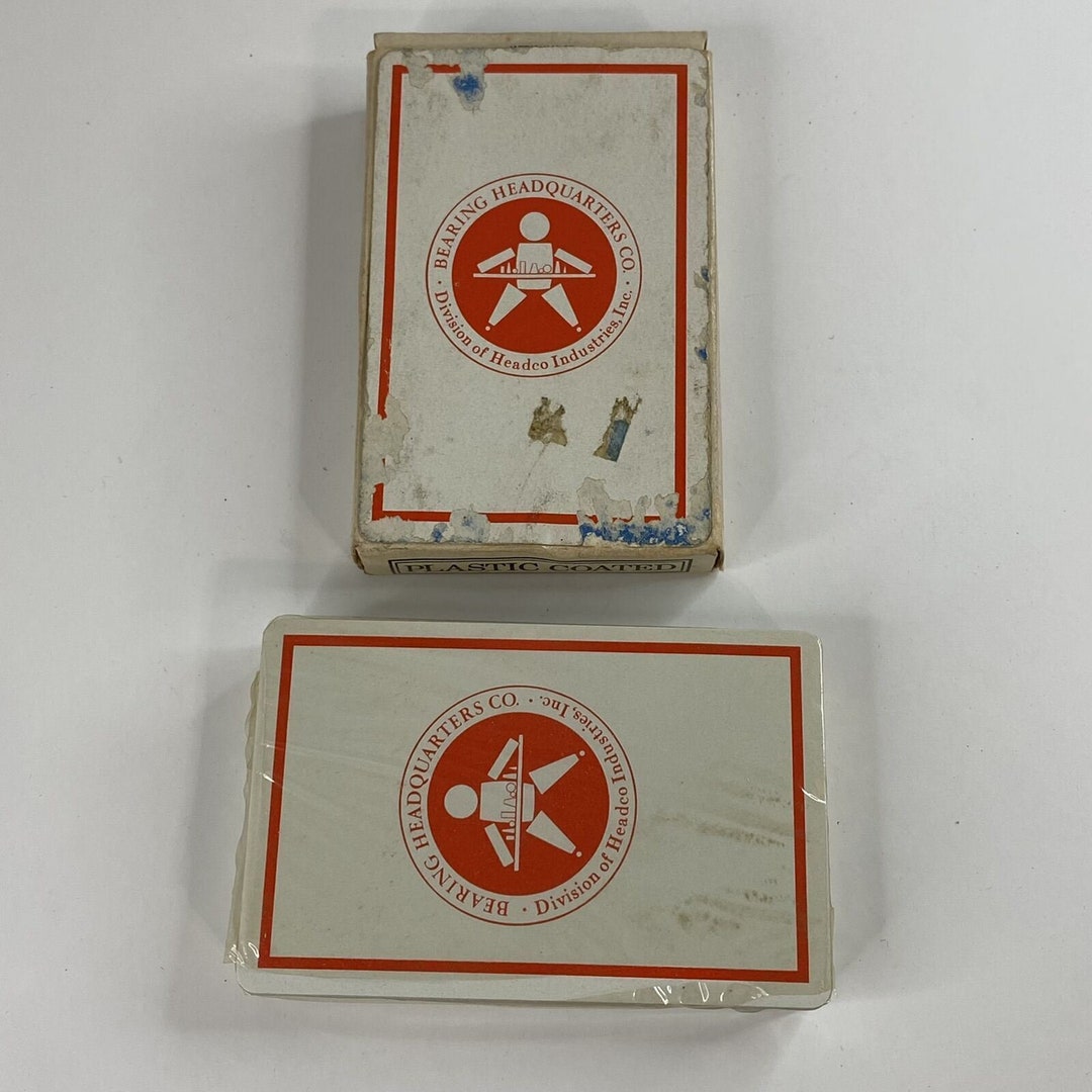 VTG Bearing Headquarters Co. Plastic Coated Playing Card Etsy