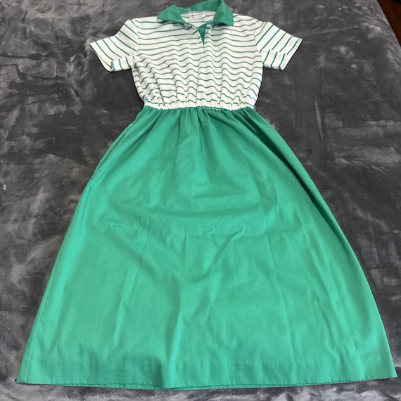sears green dress Vintage Tradition Sears Floral Maxi Dress main image 0
