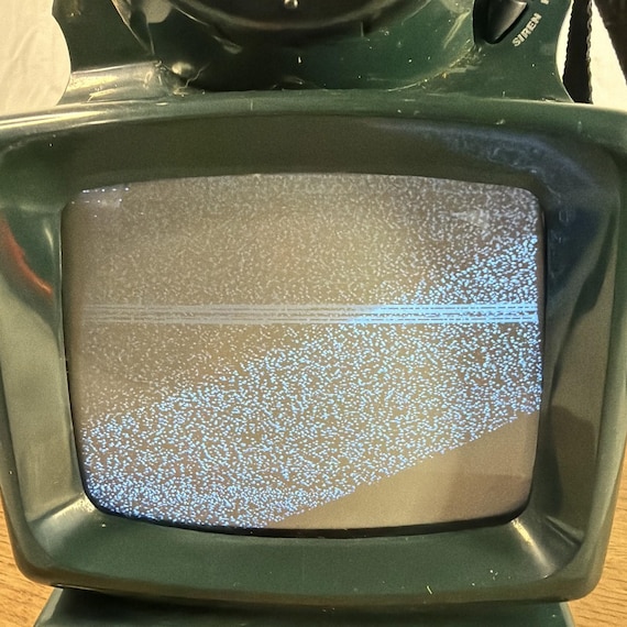 Vintage Coleman Multi-functional Tv Lantern Lamp Radio Siren B&W