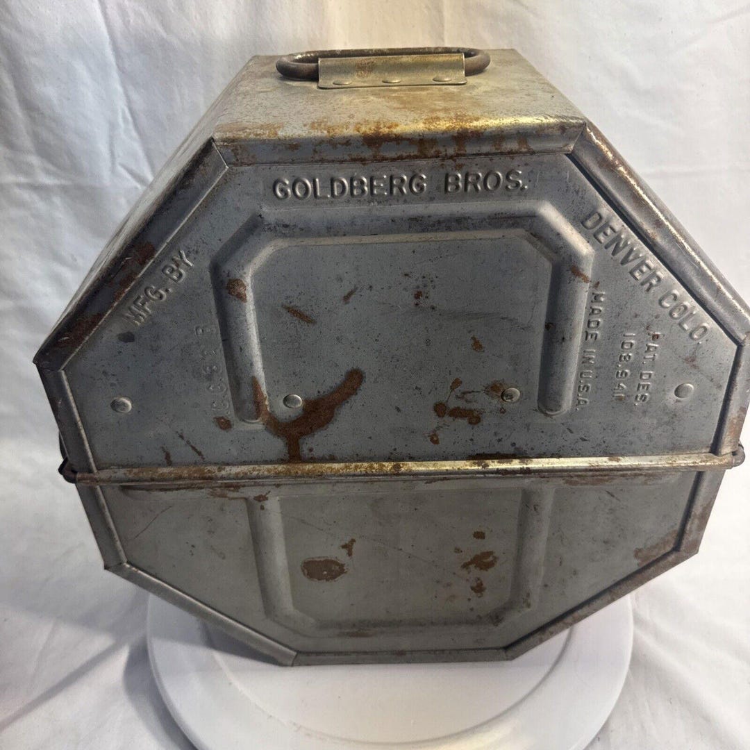 Vintage Goldberg Bros Movie Film Magazine Case Canister for A Projector