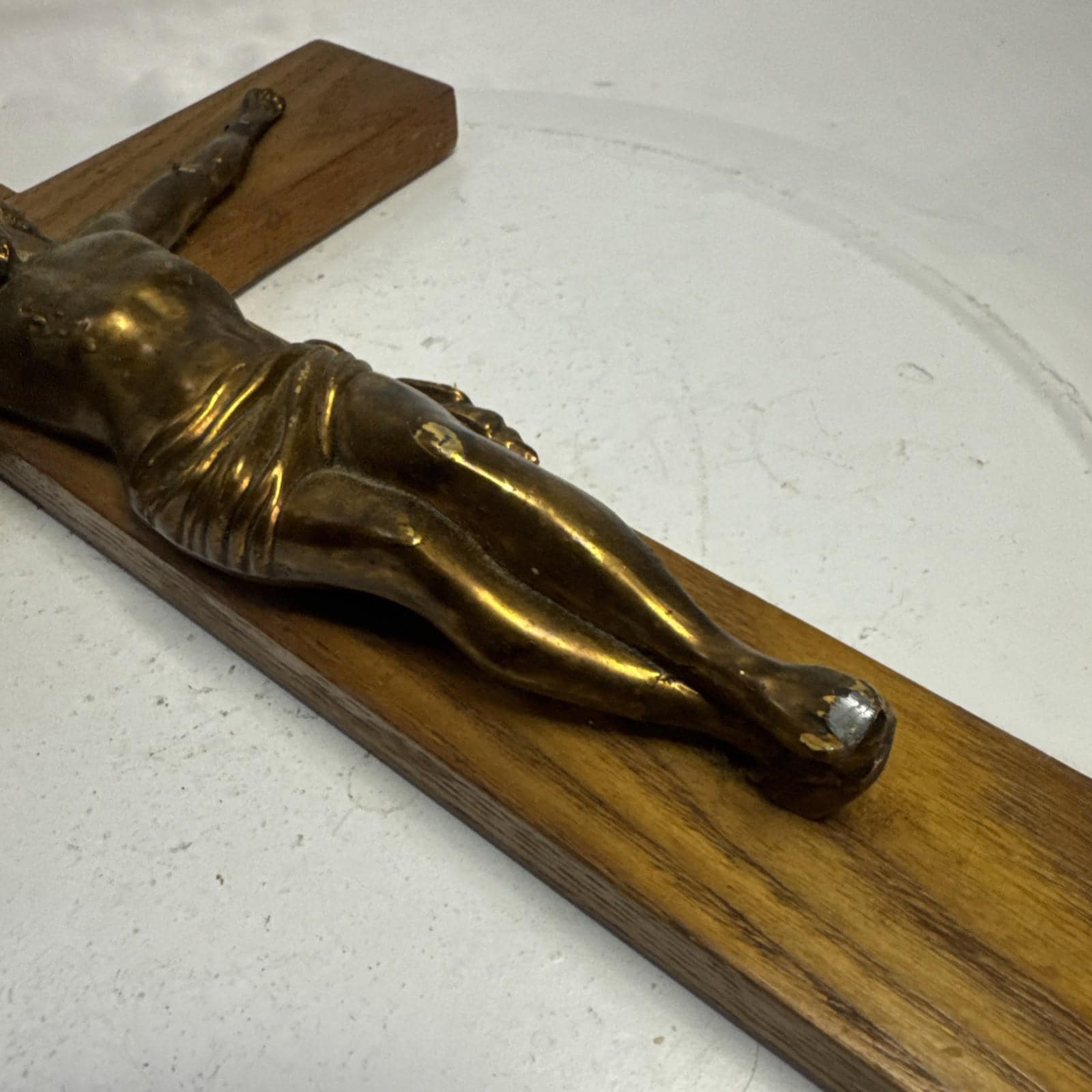 ヴィンテージオーク材 17インチ INRI 十字架 - Etsy 日本