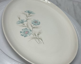 Vintage Taylor Smith Taylor Boutonniere Ever Yours TST Oval Platter 11.25 In.