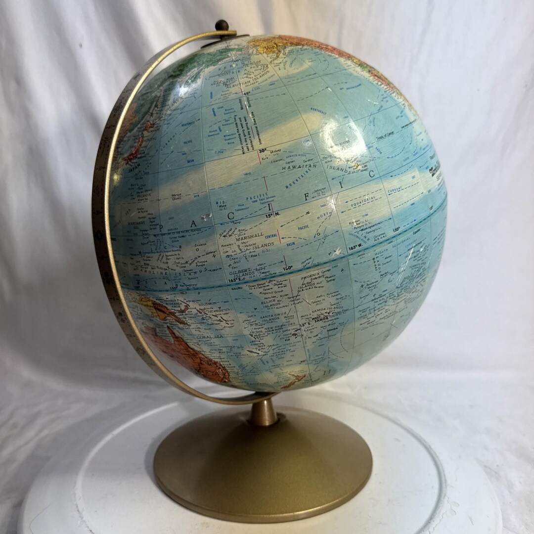 Vintage Replogle World Nation Series Raised Globe by Leroy M. Tolman 12 ...