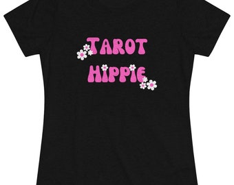 Tarot Hippie Pink Slim Fit T-Shirt