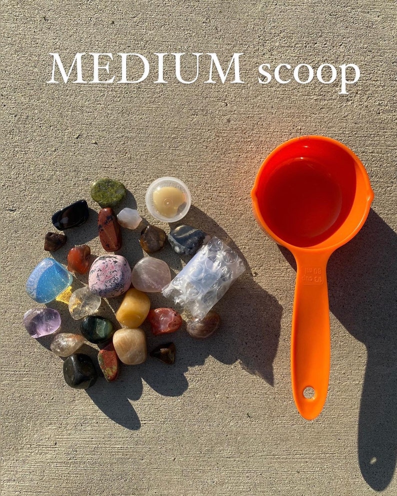Crystal Confetti Scoop Lucky Dip Healing Crystal Scoop Etsy