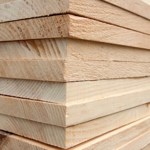 Pine Dimensional Lumber - Kiln Dried - Planed and Squared - Various Sizes Available - 1” Thick