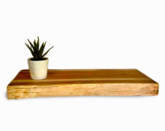 Floating Shelf - Live Edge Cedar - Various Lengths Available
