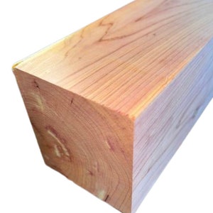 Two Wood Turning Blank - Eastern Red Cedar - 4”x4”x8” - 2 PCS