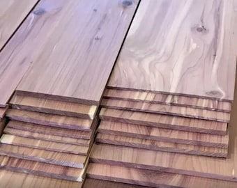 Aromatic Eastern Red Cedar Boards (Eastern Juniper) - Various Thicknesses, Widths, and Lengths - Kiln Dried, Planed, Flattened, and Squared