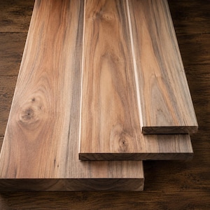 Texas Pecan Boards - Various Thicknesses, Widths, and Lengths - Kiln Dried, Planed, Flattened, and Squared Lumber - May Have Spalting