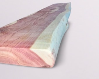 Floating Shelf - Red Cedar - Live Edge - 48” x 8” x 2”