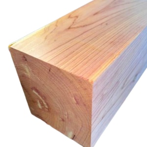 Large 6”x6” Red Cedar Wood Lathe Turning Blank - Table Leg, Vase, or Bowl Blank - Dried Eastern Red Cedar - Various Lengths Available