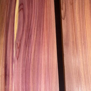 thumbnail image 2 of Aromatic Red Cedar Slabs – Kiln Dried, Flattened, Planed Live Edge Wood – Various Sizes (USA Made) 2 of 3