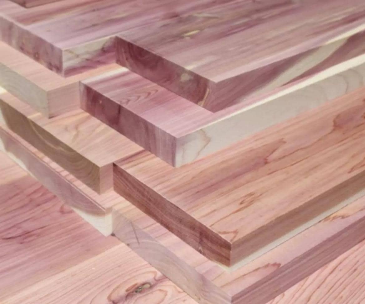 3/4” Thick Eastern Red Cedar Dimensional Lumber - Kiln Dried