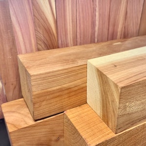 Wood Turning Blanks - Eastern Red Cedar - 2”x2”x11” - 4 pcs