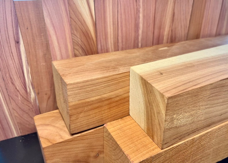 Wood Turning Blanks Eastern Red Cedar 2x2x11 10 Pcs Etsy
