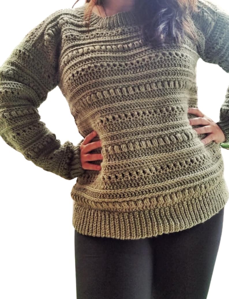 Nativo Crochet Sweater Pattern, Women's oversize sweater pattern with PDF in English and Spanish by Stephanie Tejidos