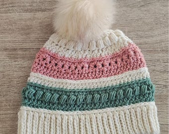 Gehäkeltes Muster für Beanie und Schal | Nativo Set (PDF mit Video)