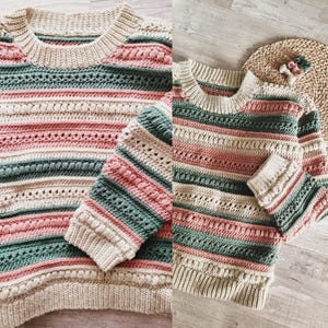 Oversize Pullover Häkelanleitung: Boho Texture Design (PDF mit Video Anleitungen) Nativo Pullover Bild 7
