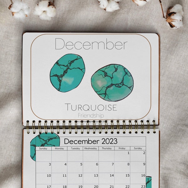 Birthstones Calendar 2024 Etsy