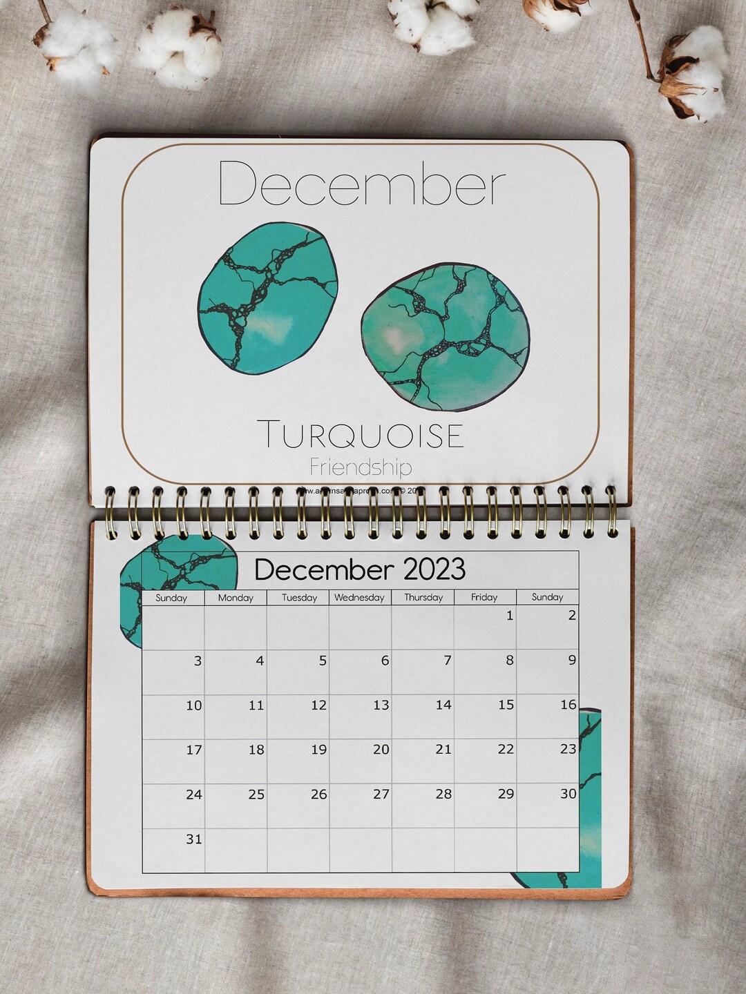 Birthstones Calendar 2024 Etsy