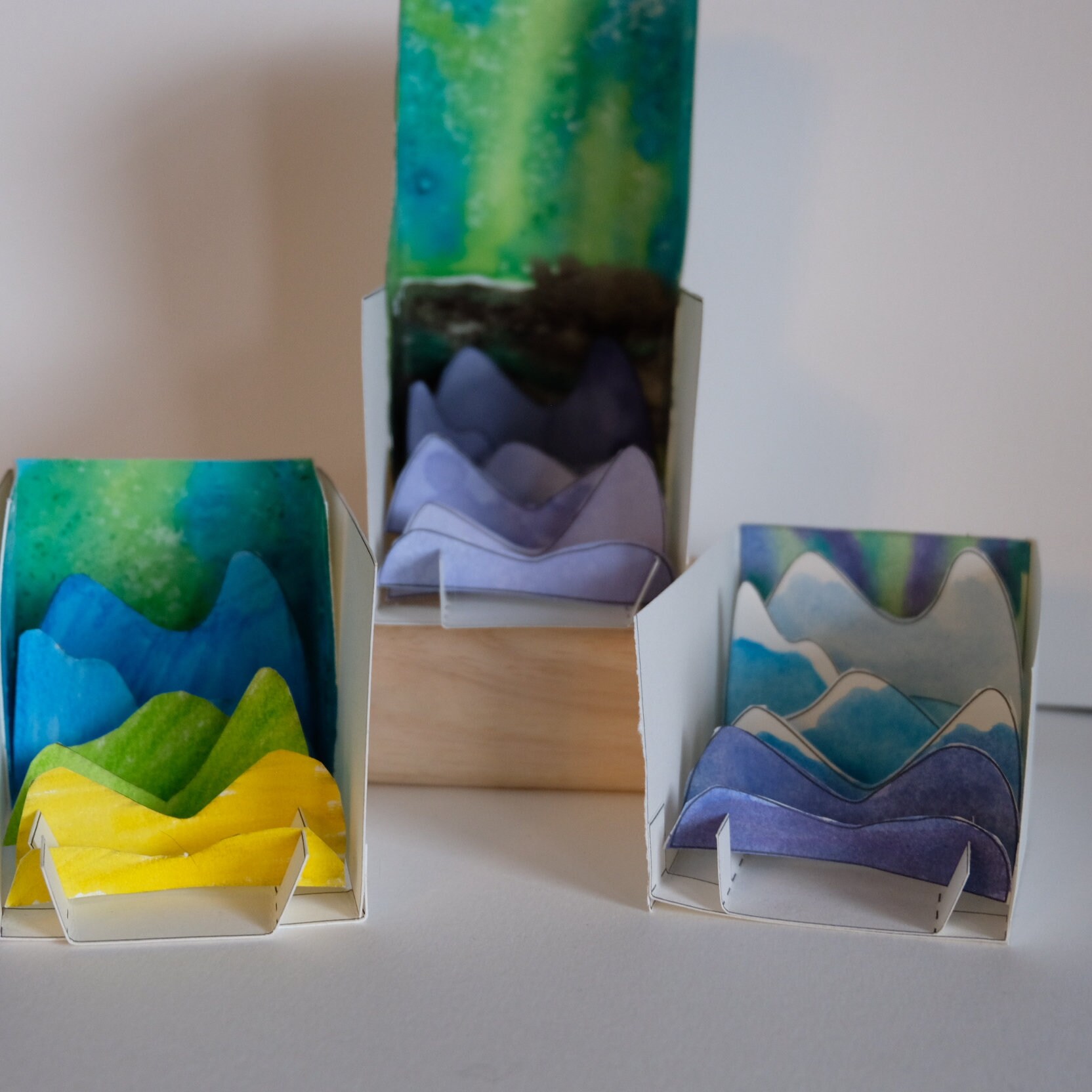 Mountain Printable Diorama Craft - Etsy