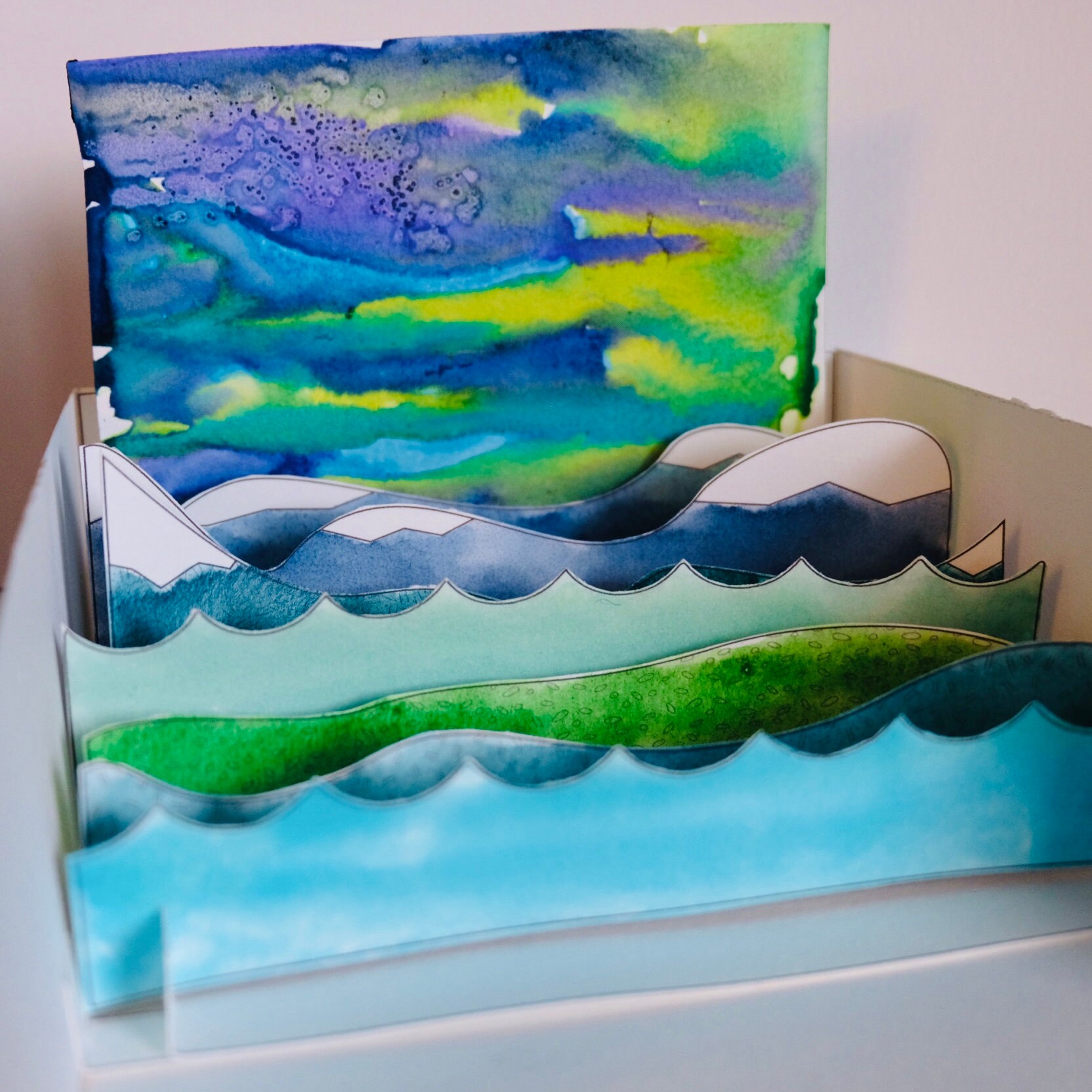 Mountain Printable Diorama Craft - Etsy