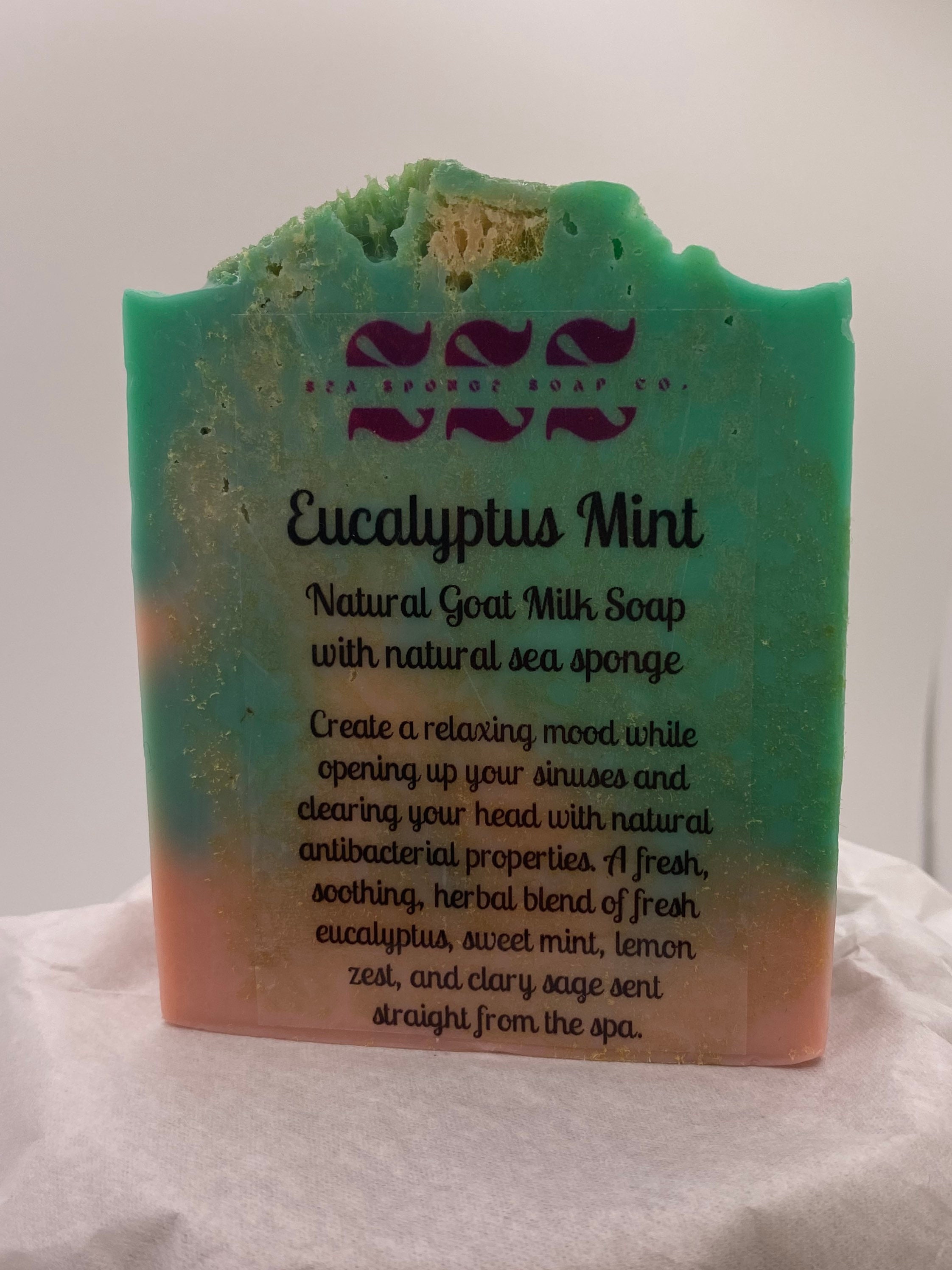 Loaded Glycerin Soap Sponge - Peppermint & Eucalyptus